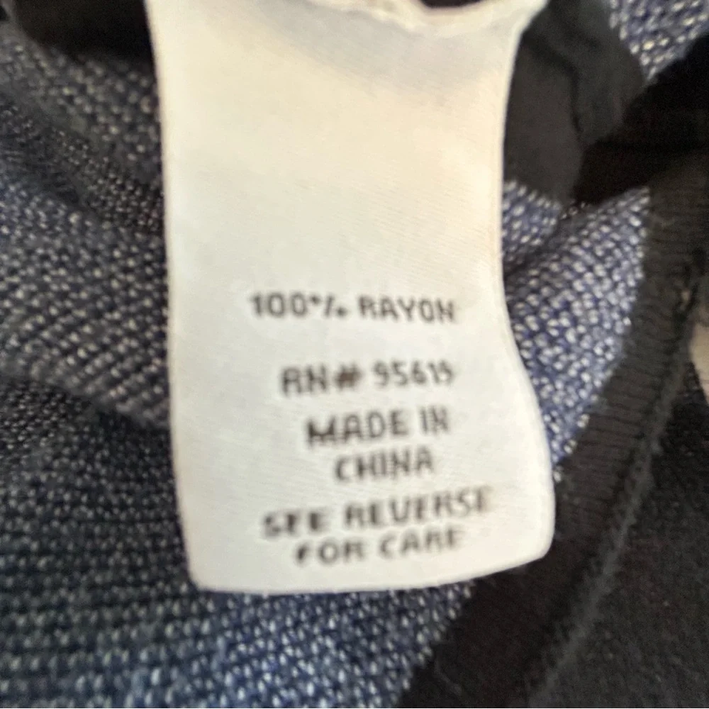 Fever gray blue black long sleeve light colour blocked sweater Size M - Picture 6 of 9